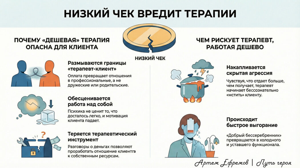 К чему приводит миф о бесплатной терапии: взгляд на влияние низкого чека