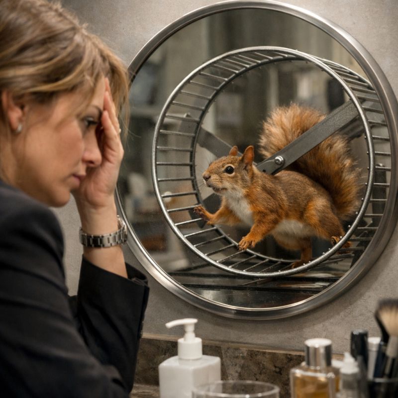 Как женщины теряют себя: синдром белки в колесе